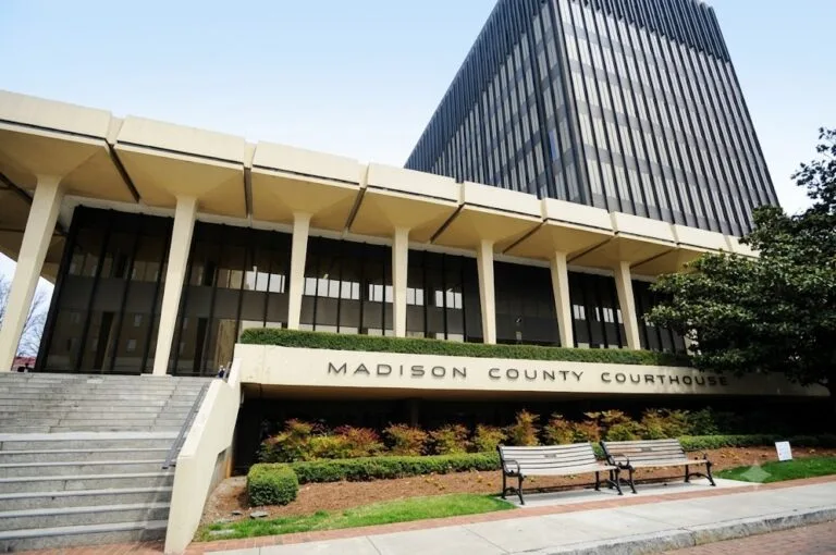 Madison County Courthouse at 100 North Side Square in Huntsville, Alabama
